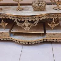 میز تلویزیون خم محرابی گل رز تاجدار برنز سوگلی|میز تلویزیون|زنجان, |دیوار