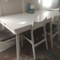 میزناهارخوری ۶نفره با ۴ صندلی