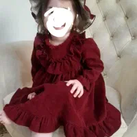 سارافون پاییزه مخمل کبریتی اقتصادی|کفش و لباس بچه|شیراز, شهرک مهدی‌آباد|دیوار