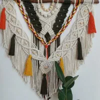 دیوارکوب مکرومه|صنایع دستی و سایر لوازم تزئینی|اردبیل, |دیوار