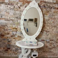 آیینه شمعدون چوبی