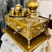 منقل سماور زغالی برنجی