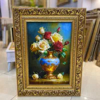 تابلوفرش گل گلدان|تابلو فرش|تبریز, |دیوار