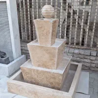 آبنما سنگی سه طبقه ای تراورتن
