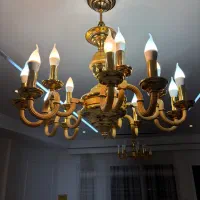 لوستر برنجی آب طلا