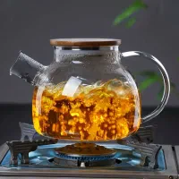 قوری پیرکس ۱.۶ لیتری با درب بامبو|قوری، کتری، قهوه‌ساز دستی|سیرجان, |دیوار