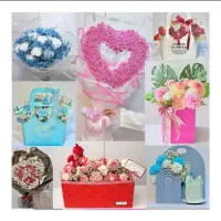 حراج گل باکس شمع رزمصنوعی ماکت کیک دسته فلاور عروس