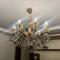 لوستر ۶شاخه کریستالی