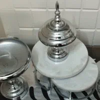 سرویس پذیرایی استیل نقره ای|ظروف سرو و پذیرایی|اسلام‌شهر, شهرک قائمیه|دیوار