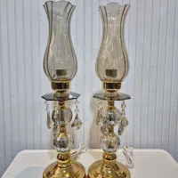 انواع کنار سالنی، آباژور رومیزی ، لاله و شمعدان،