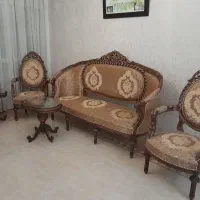 مبلمان استیل هفت نفره همراه با نهار خوری ۱۰ نفره