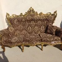 مبل سلطنتی ۹ نفره چوب راش|مبلمان خانگی و میز عسلی|پاکدشت, پاکدشت (مامازند)|دیوار