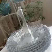 بشقاب کرستال شیشه ای