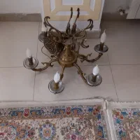 لوستر ۶شاخه برنز درحد