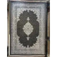 فرش ماشینی کاشان ترنج مشکی نقرهای۱/۵و۴و۶و۹و۱۲متری|فرش|تهران, بازار|دیوار