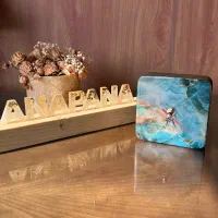 ساعت رزینی آبی فیروزه‌ای|ساعت دیواری و تزئینی|تهران, اکباتان|دیوار