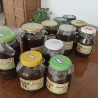 رب آلوچه جنگلی و فندوق  خانگی
