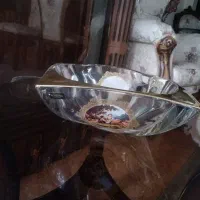 ظرف اجیل کریستال اصل بسیار نو بوهومیا قدمت40 ساله|ظروف سرو و پذیرایی|تهران, اختیاریه|دیوار