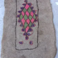 تعداد۶عددنمد با پشم گوسفندی بدون بو|گلیم، جاجیم، گبه|گرگان, |دیوار