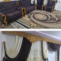 فروش پرده و مبل هفت نفره تمیزو سالم قیمت مناسب .