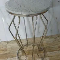 میز عسلی نقره ای