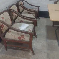 مبل چوب روسی با میز و درایور|مبلمان خانگی و میز عسلی|بوشهر, |دیوار