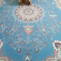 دو تخته فرش ۱۲متری رنگ فیروزه دونه ۵۳۰۰