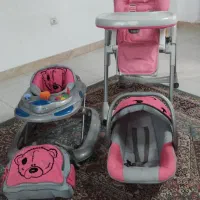 سرویس کالسکه روروئک دلیجان به همراه صندلی غذا|کالسکه و لوازم جانبی|رشت, شهرک قدس|دیوار