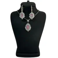 نیم ست نقره زنانه مدل گوهره کد 00218 با قیمت 42750