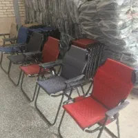 صندلی تاشوپارچه ساده فنری بادوام بالامسافرتی میز