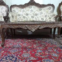 مبلمان استیل ۹نفره چوب گردو دست ساز سلطنتی|مبلمان خانگی و میز عسلی|اصفهان, فرهنگیان|دیوار