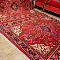 لیلیان فرش کمیاب برگرفته از رنگ شراب