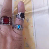 انگشترهای نقره با نگین های عالی.|جواهرات|اصفهان, عاشقآباد|دیوار