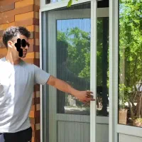 تعمیرات درب و پنجره دوجداره UPVC + توری پلیسه ریلی