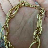 دستنبد طلایی ژوپینک رنگ ثابت