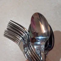 انواع قاشق و چنگال ۶تایی و ۱۲تایی|ظروف سرو و پذیرایی|رشت, گلباغ نماز|دیوار