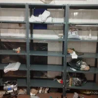 قفسه فلزی شلف طبقه کتابخانه ای پیچ و مهره ای|کتابخانه، شلف، قفسه‌های دیواری|قم, باجک یک|دیوار