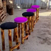 صندلی چوب صنوبر مناسب ناهارخوری اپن،کافه جزیره بار|میز و صندلی غذاخوری|آفتاب, |دیوار