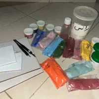 وسایل سفالگری و لعاب رنگ استین