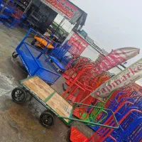 (گاری ۱۲۰در۸۰ نبشی ۴)چهار چرخ دستی حمل بار نبشی۴