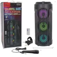 اسپیکر شارژی 3 بانده ZQS باند میکروفون دار  کنترلی