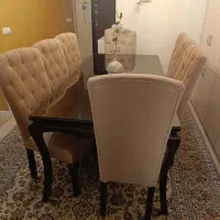 ست مبلمان و نهار خوری به صورت یکجا