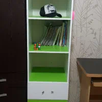 میزتحریروکتابخانه|کتابخانه، شلف، قفسههای دیواری|اندیشه, شهرک مریم|دیوار