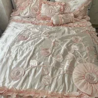 روتختی ساتن مارک rose home|رختخواب، بالش، پتو|تبریز, |دیوار