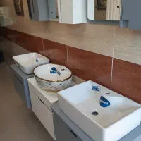 انواع روشویی کابینتی و توالت فرنگی ایرانی|لوازم سرویس بهداشتی|چالوس, |دیوار