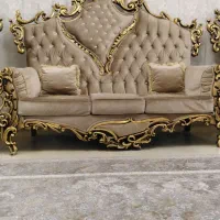 مبلمان سلطنتی 7نفره شیک تمام چوب ومیز|مبلمان خانگی و میز عسلی|قم, هفت تیر|دیوار