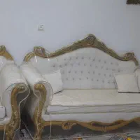 فروش مبل ۷ نفره سفید، در حد صفر|مبلمان خانگی و میز عسلی|نیشابور, گنبد سبز|دیوار