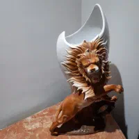 گلدان شیر برجسته