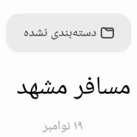 مسافر مشهد حرکت 5/30