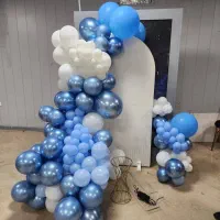 بادکنک آماده مناسب تم آبی سفید